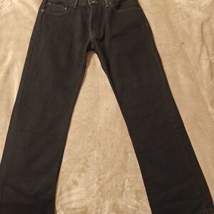 Levi's 505 Straight Fit Men's Black Straight Jeans New